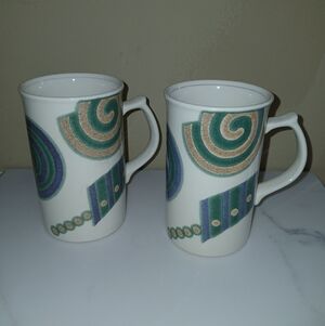 Mikasa Intaglio Cappuccino Mug - Set of 2 - 4 3/4" Tall